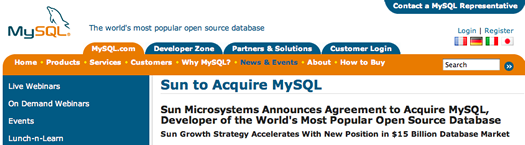 Sun MySQL