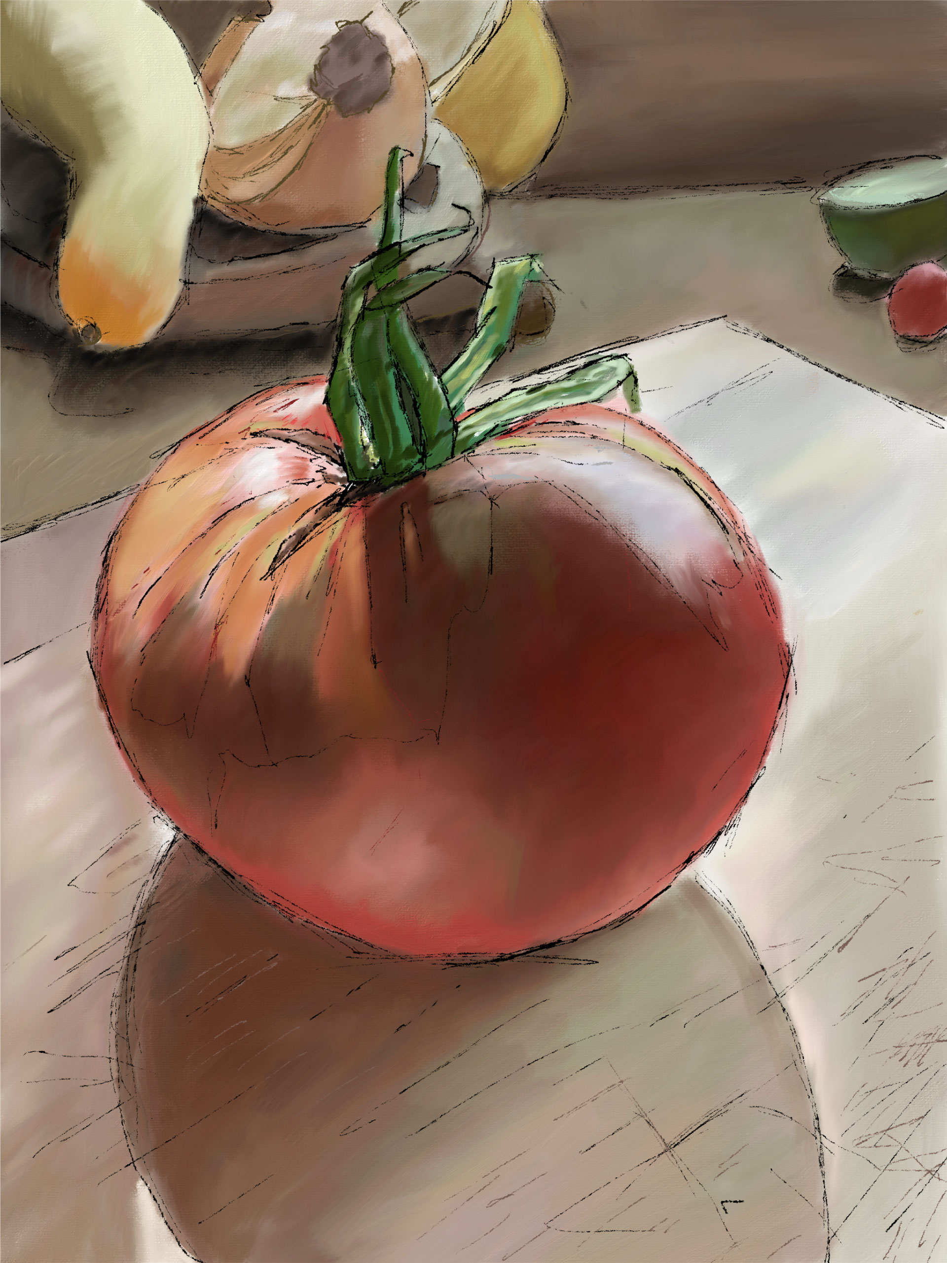 tomato drawing